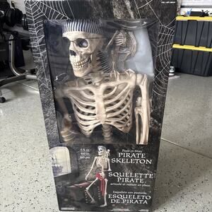 Crazy Bonez Life Size Halloween 60" Pirate Pose-N-Stay Skeleton - W/ Box